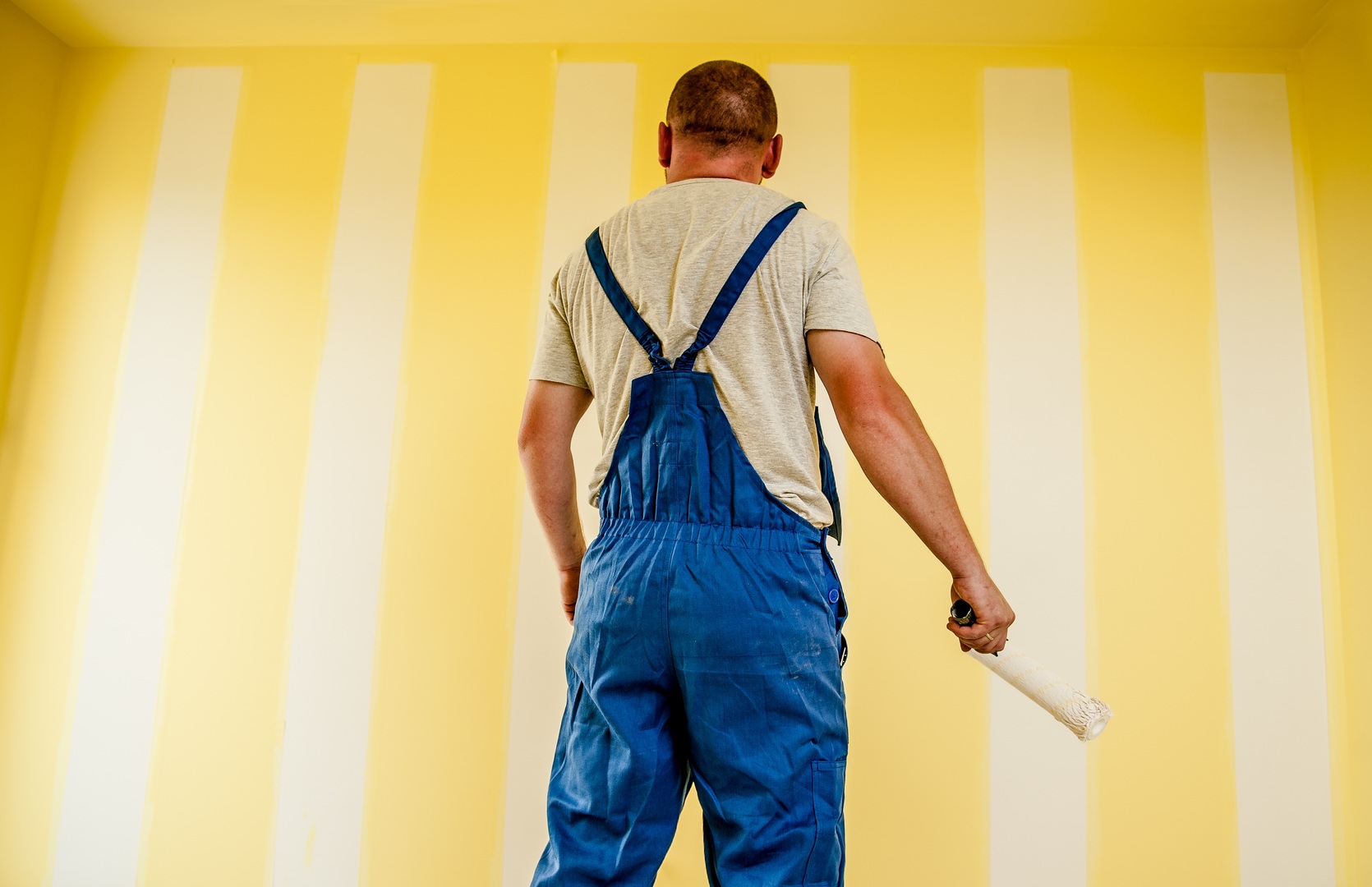 A man painting in Ontario